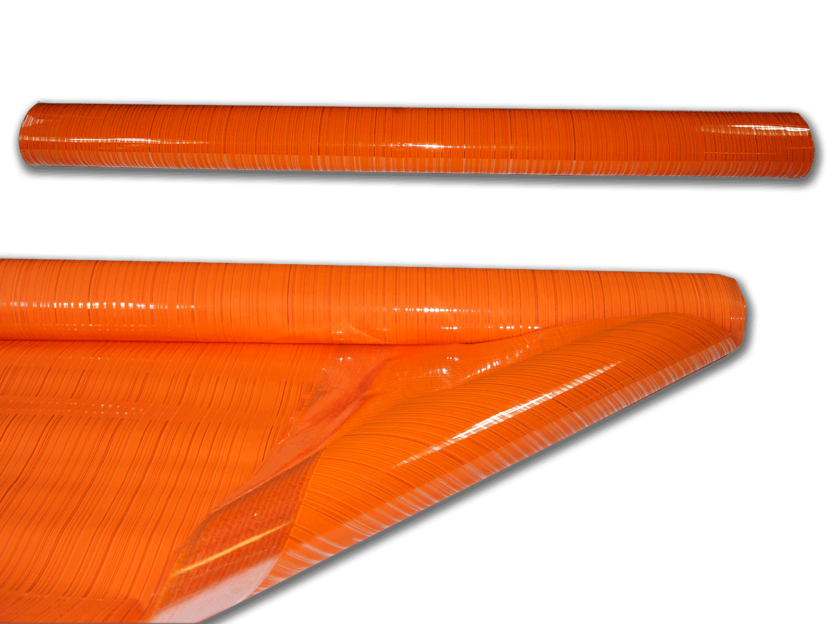 CELLOPHANE FOIL for gift wrapping WEDDING HOLY dash orange 70x50cm
