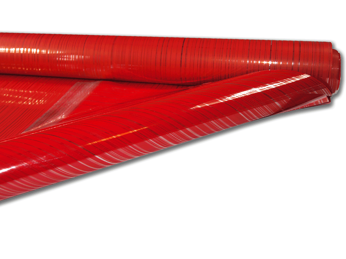 CELLOPHANE FOIL for gift wrapping WEDDING HOLY dash red 70x50cm
