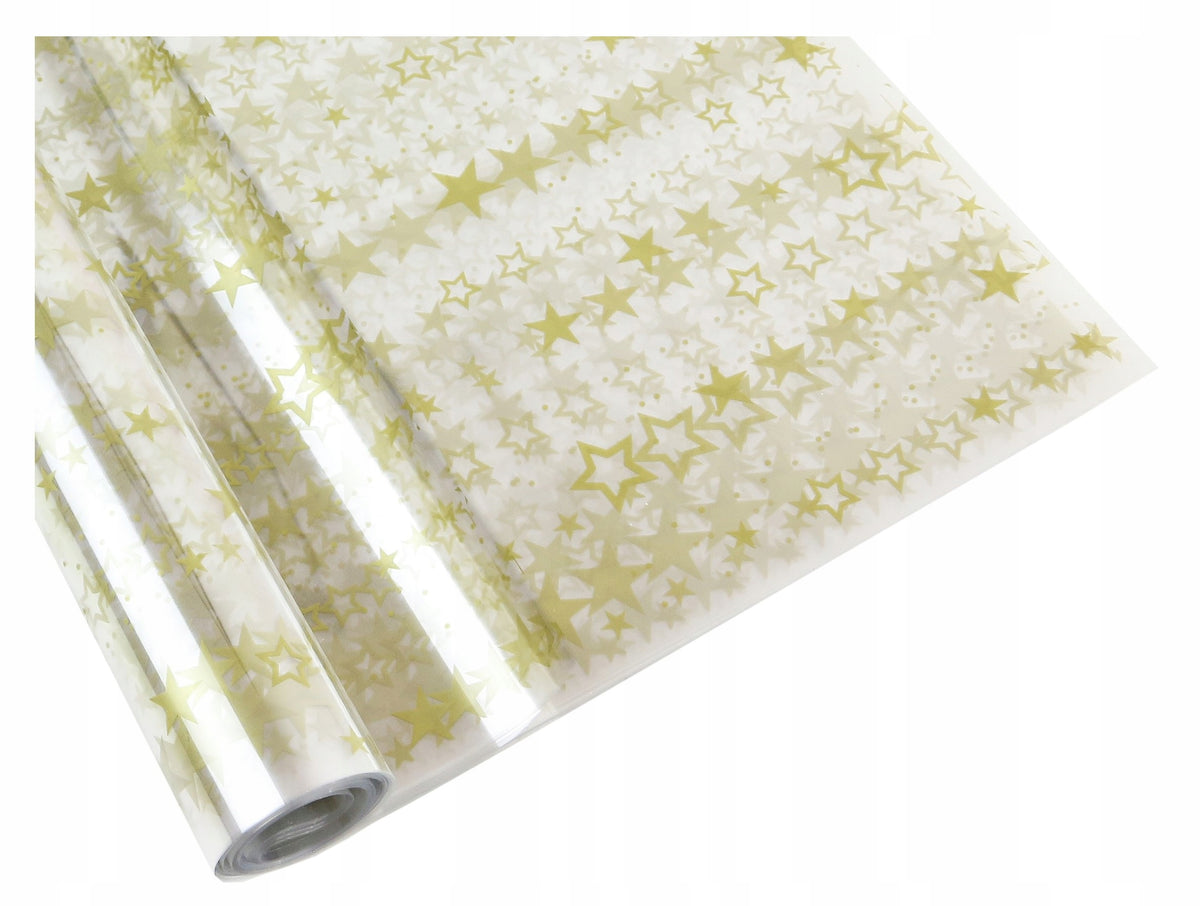 CELLOPHANE sheets with stars CHRISTMAS 50x70 50 G