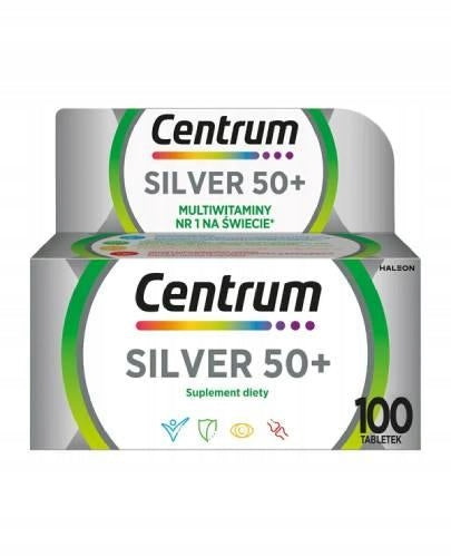 CENTER Silver 50+ Formula Multieffect 100 tablets For universal