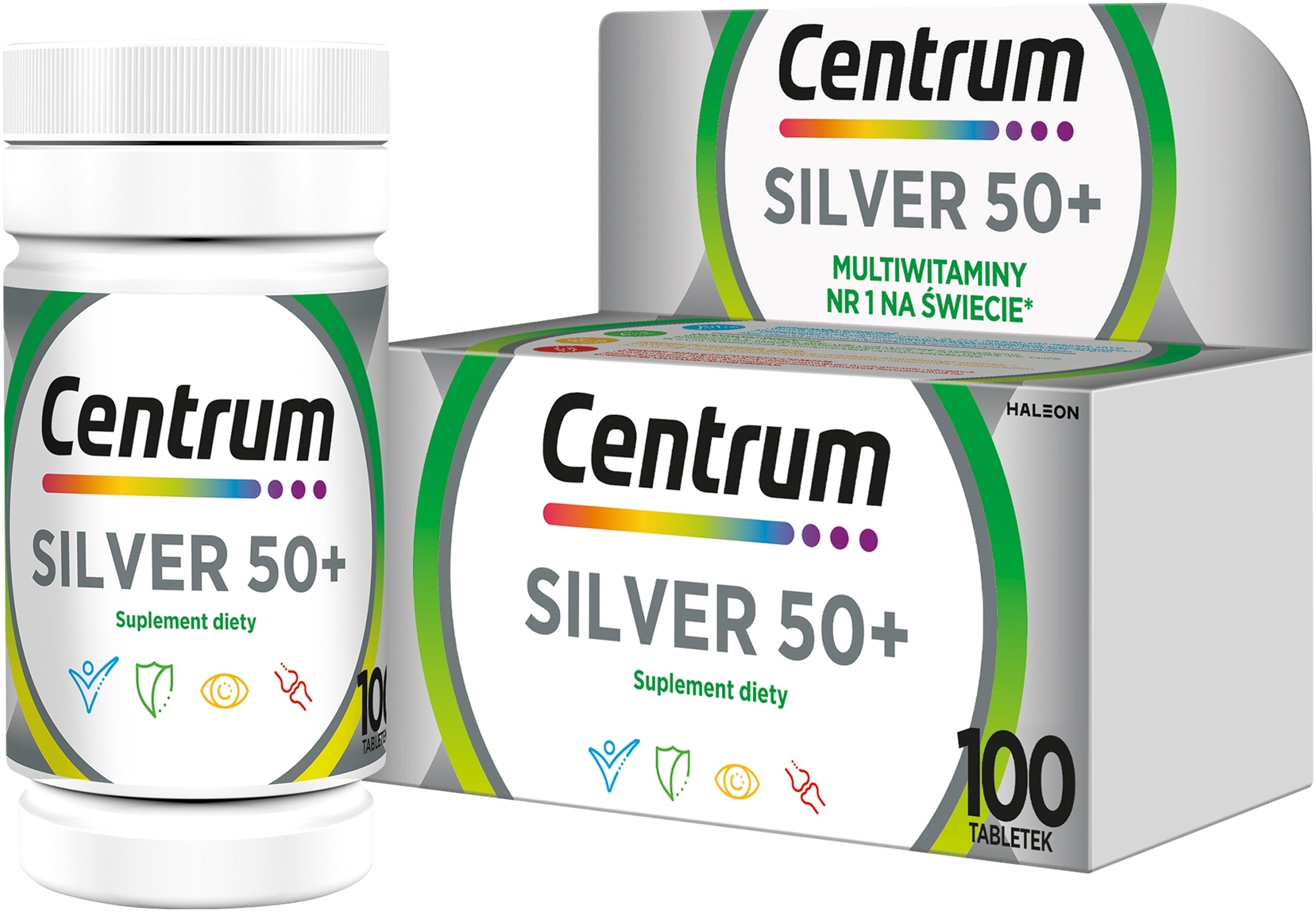 CENTER Silver 50+ Formula Multieffect 100 tablets