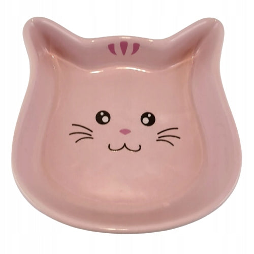 CERAMIC BOWL FOR CAT PINK