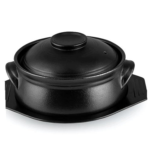 CERAMIC BOWL KOREAN BIBIMBAP WITH LID FOR COOKING 1 6 for home