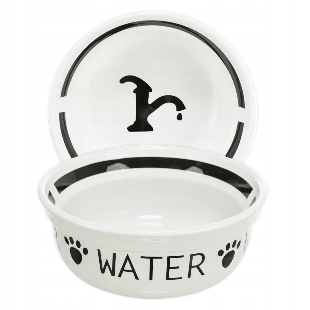 CERAMIC BOWL for Large Dog for Water Food HEAVY TRIXIE WATER 1,6L/20cm