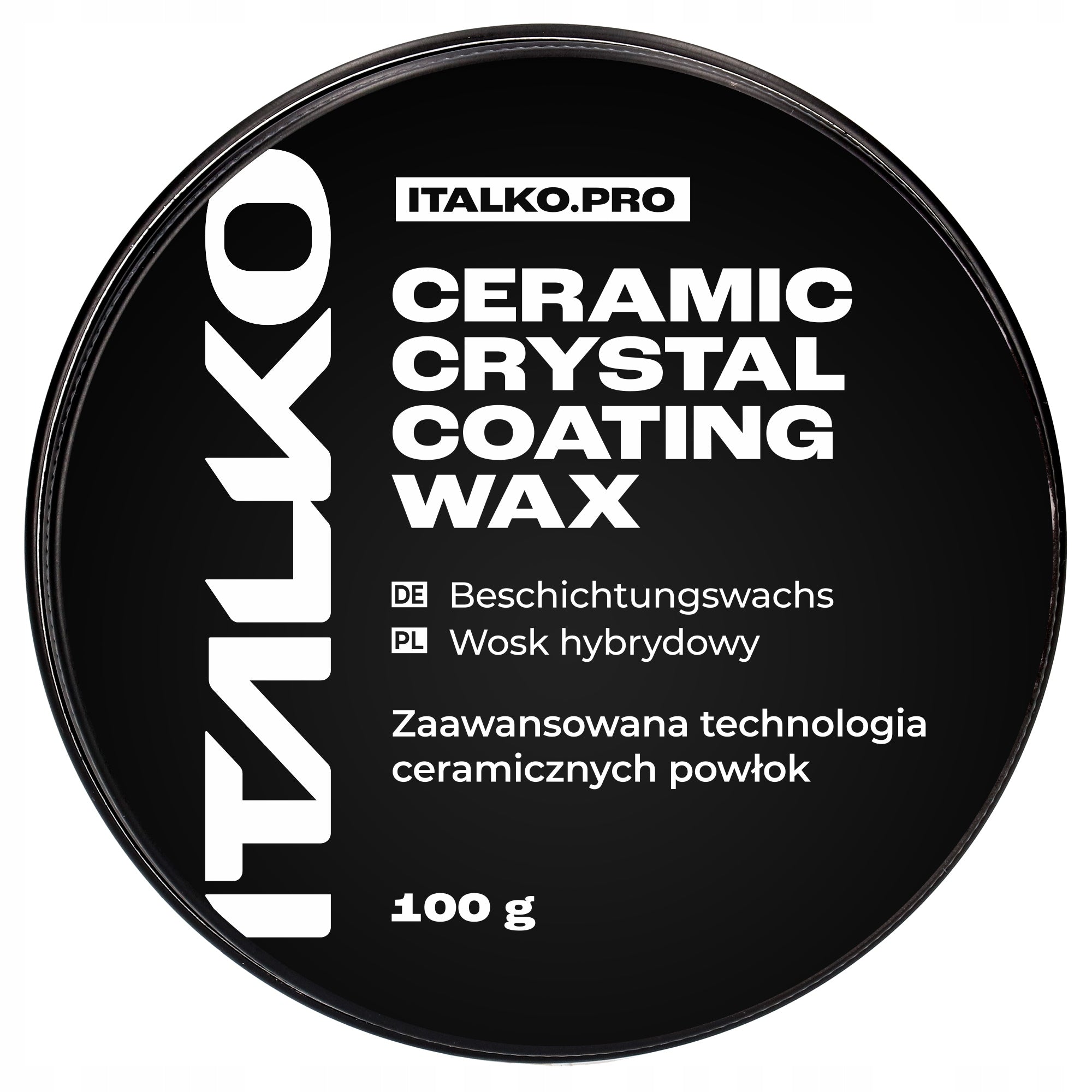 CERAMIC CRYSTAL COATING WAX HYBRID WAX FOR LACQUER 100G ITALKO Manufacturer's catalog number 91492