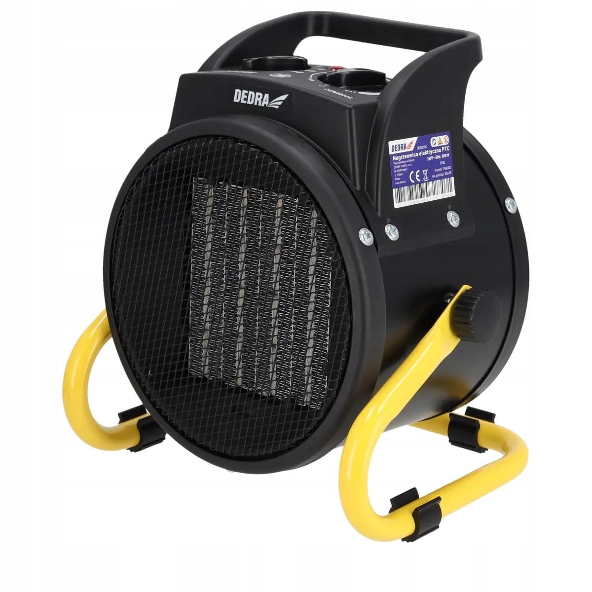 CERAMIC ELECTRIC HEATER PTC 2000W THERMOSTAT DED9930C DEDRA