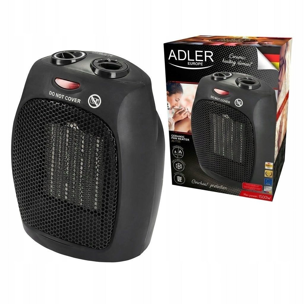 CERAMIC FAN HEATER FARLEKA ELECTRIC HEATER THERMOSTAT 1500W Packaging status original