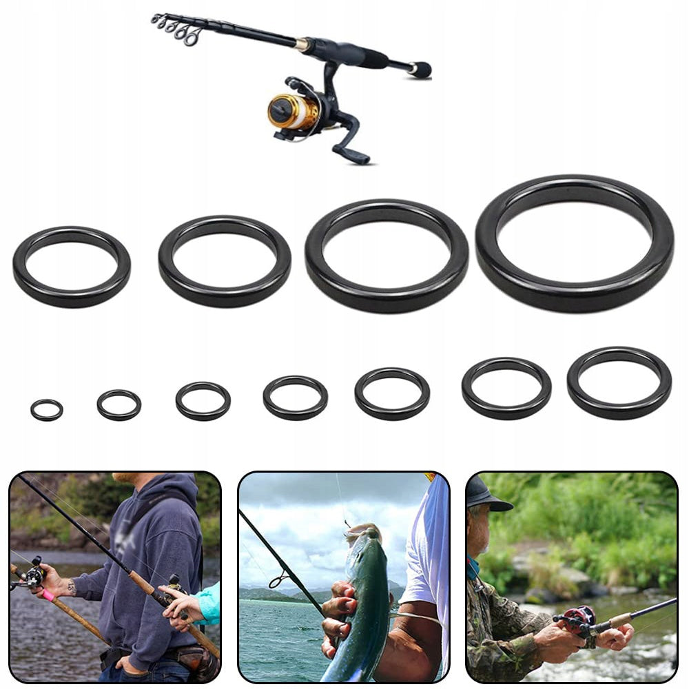 CERAMIC FISHING RING, ROD GUIDE, 3,7 MM-29,9 MM, 33 PCS