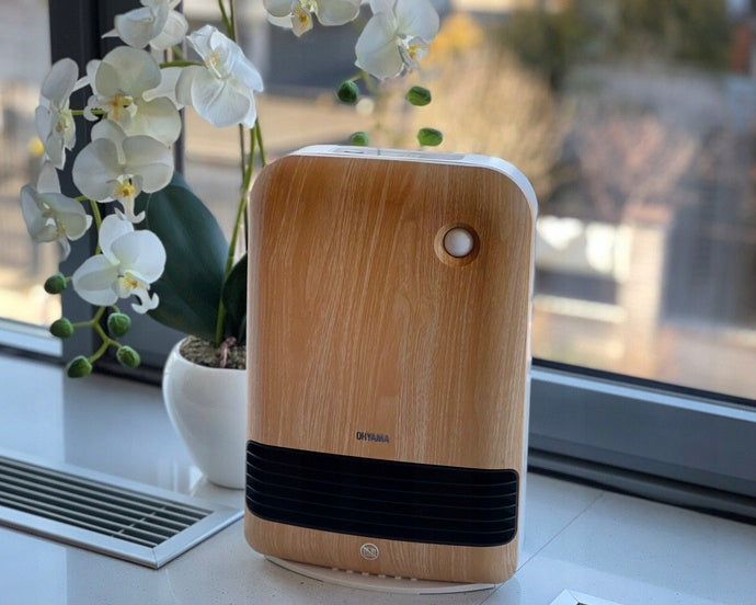 CERAMIC HEATER FAN WOOD DESIGN Packaging status original