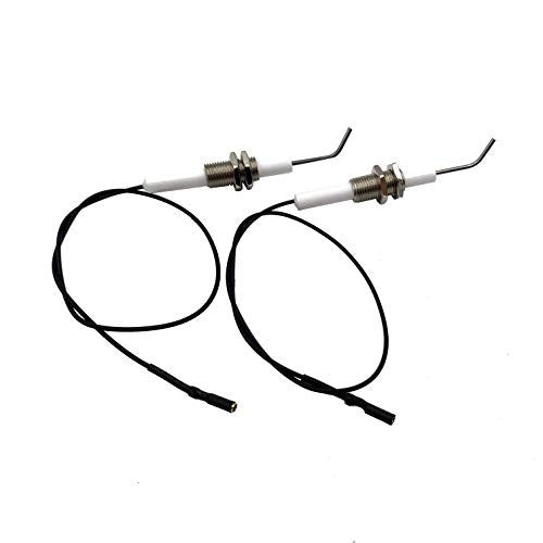 CERAMIC IGNITION ELECTRODES FOR GRILL CABLE 30 CM SET OF 2 STEEL Brand no brand