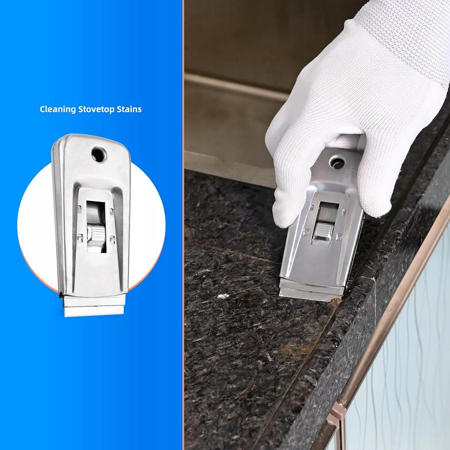 CERAMIC PLATE SCRAPER WITH 10 CARBON STEEL BLADES Manufacturer code 0610934512526