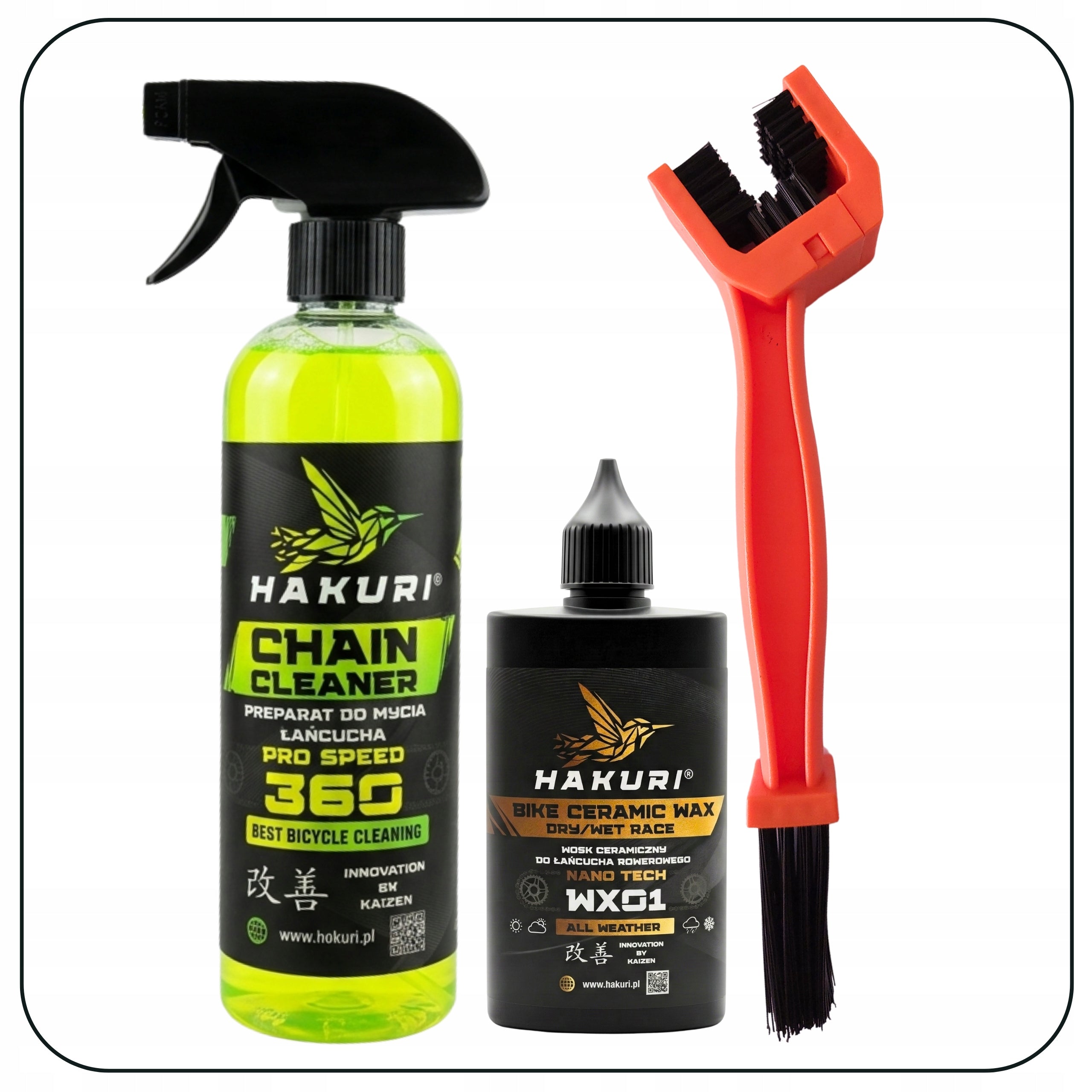 CERAMIC WAX Bicycle Chain Grease DEGREASER BRUSH Packaging status original
