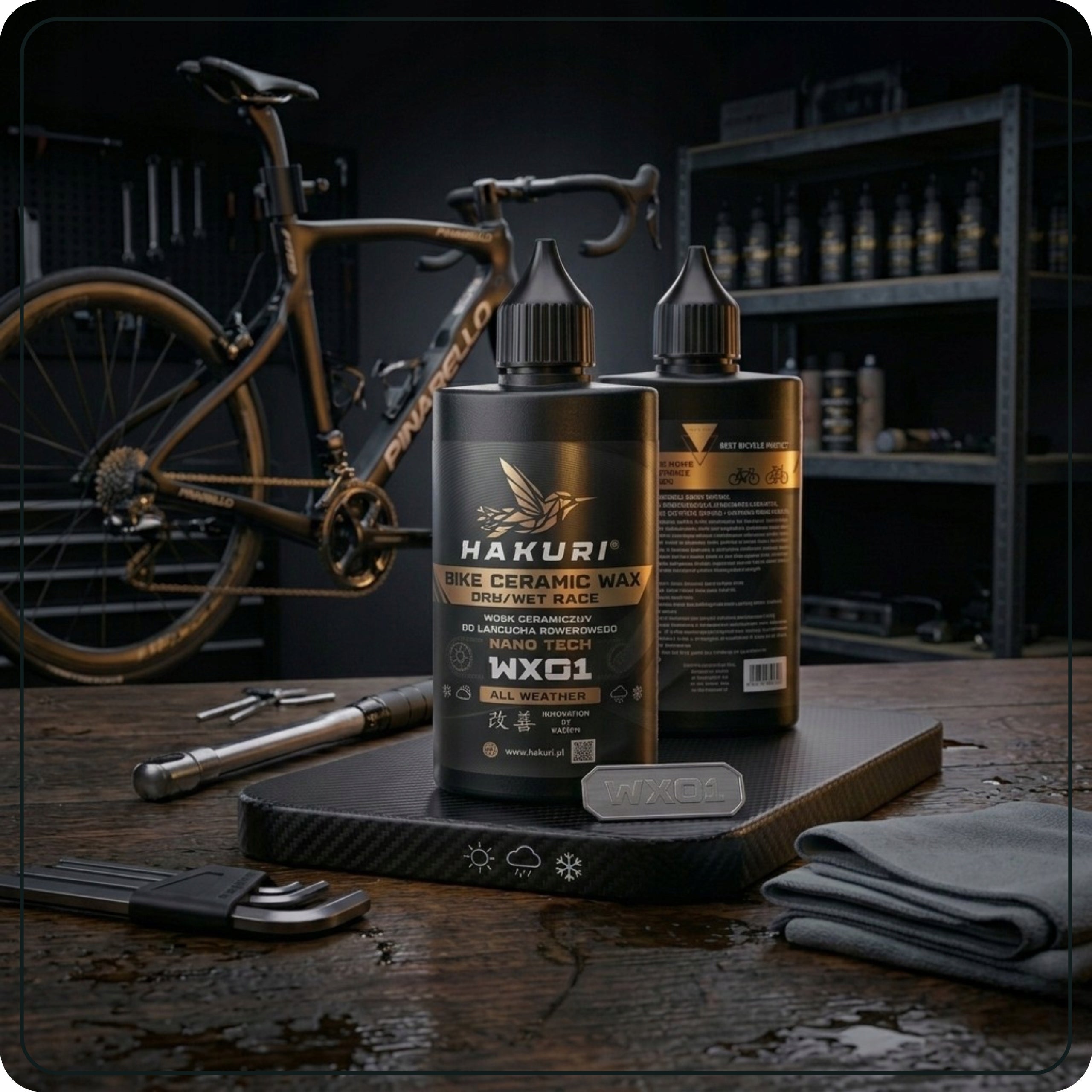 CERAMIC WAX GREASE FOR BICYCLE CHAIN NANO TECH LUBRICATES PROTECTS HAKURI For for chain