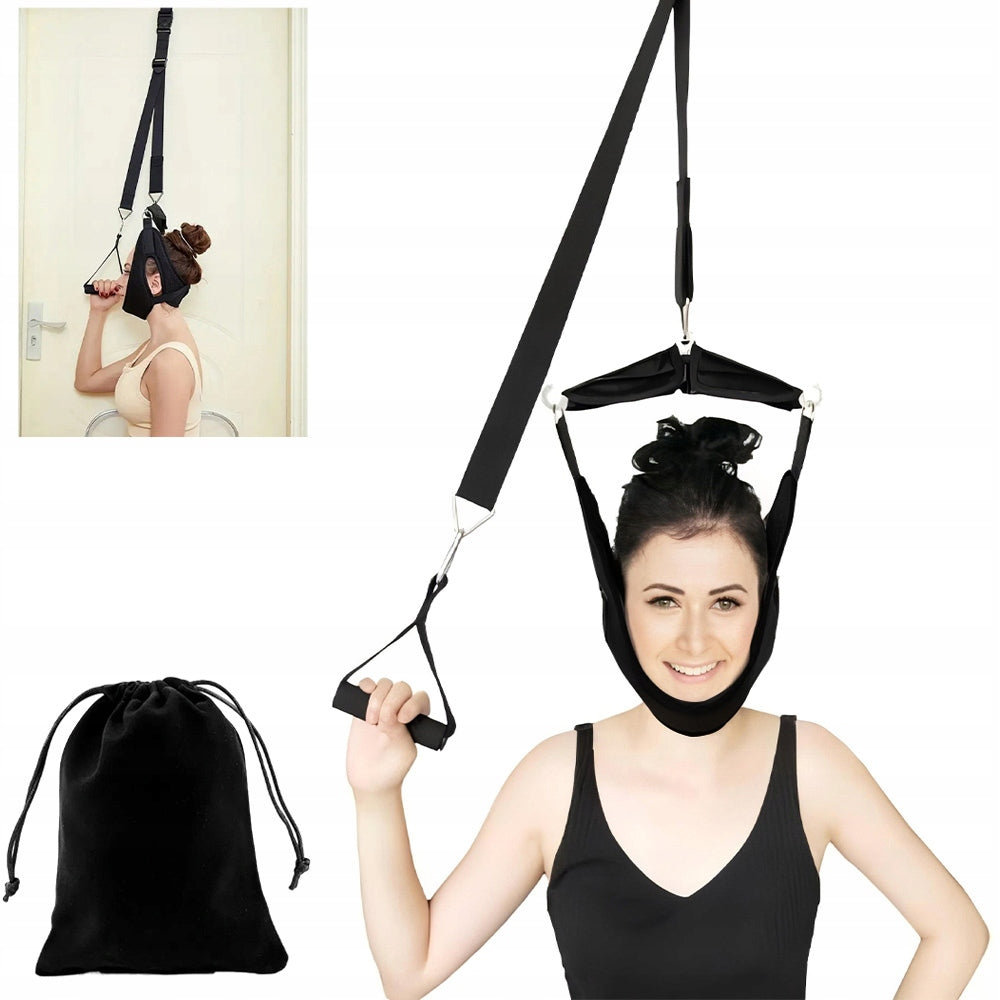 CERVICAL NECK TRACTION DEVICE PAIN AID IN MASSAGE AND STRETCHING OF THE SECTION