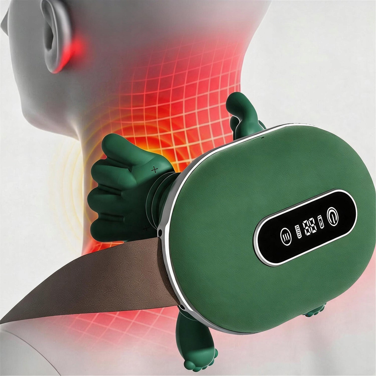 CERVICAL SPINE MASSAGER NECK MASSAGER 3 INTENSITY LEVELS QUIET