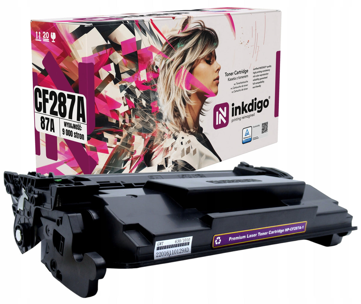 CF287A Replacement Toner Cartridge for HP LaserJet Pro M501 M506 M527 Printer