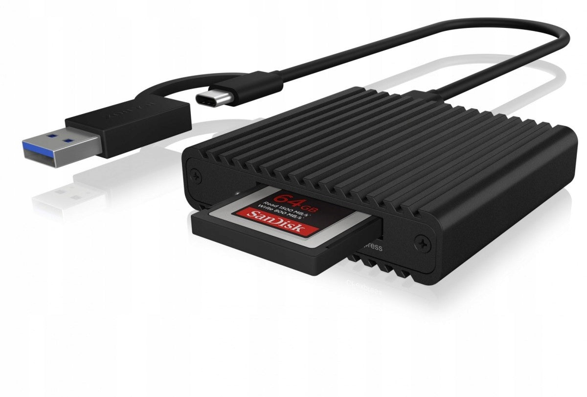CFexpress 2.0 Memory Card Reader, 10 Gbps Metal USB and USB C
