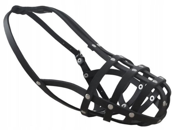 CHABA Leather muzzle 4 - for large spaniel Packaging status original