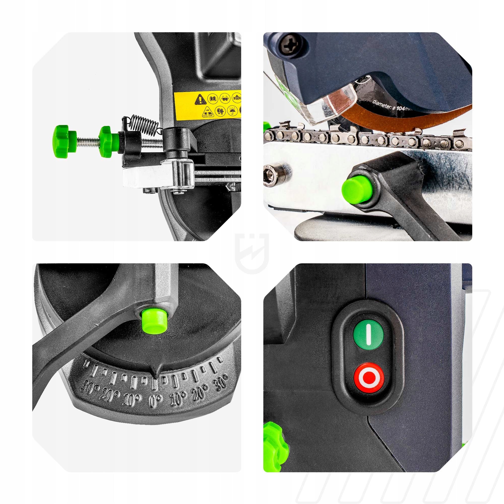 CHAIN SHARPENER 85 IN SAW BLADES ELECTRIC SHARPENER +DISC Brand Wuber