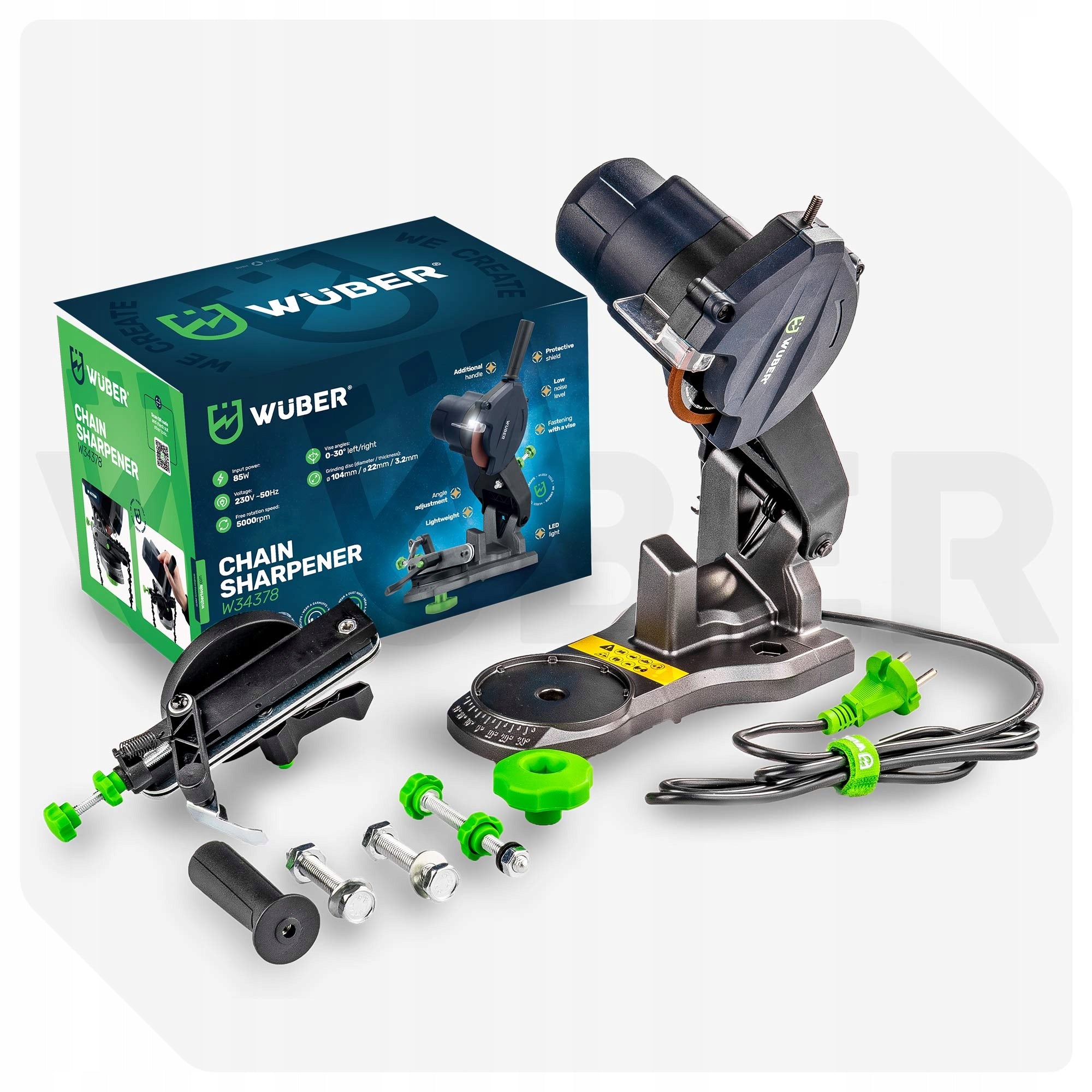 CHAIN SHARPENER 85 IN SAW BLADES ELECTRIC SHARPENER +DISC Maximum power 85 W