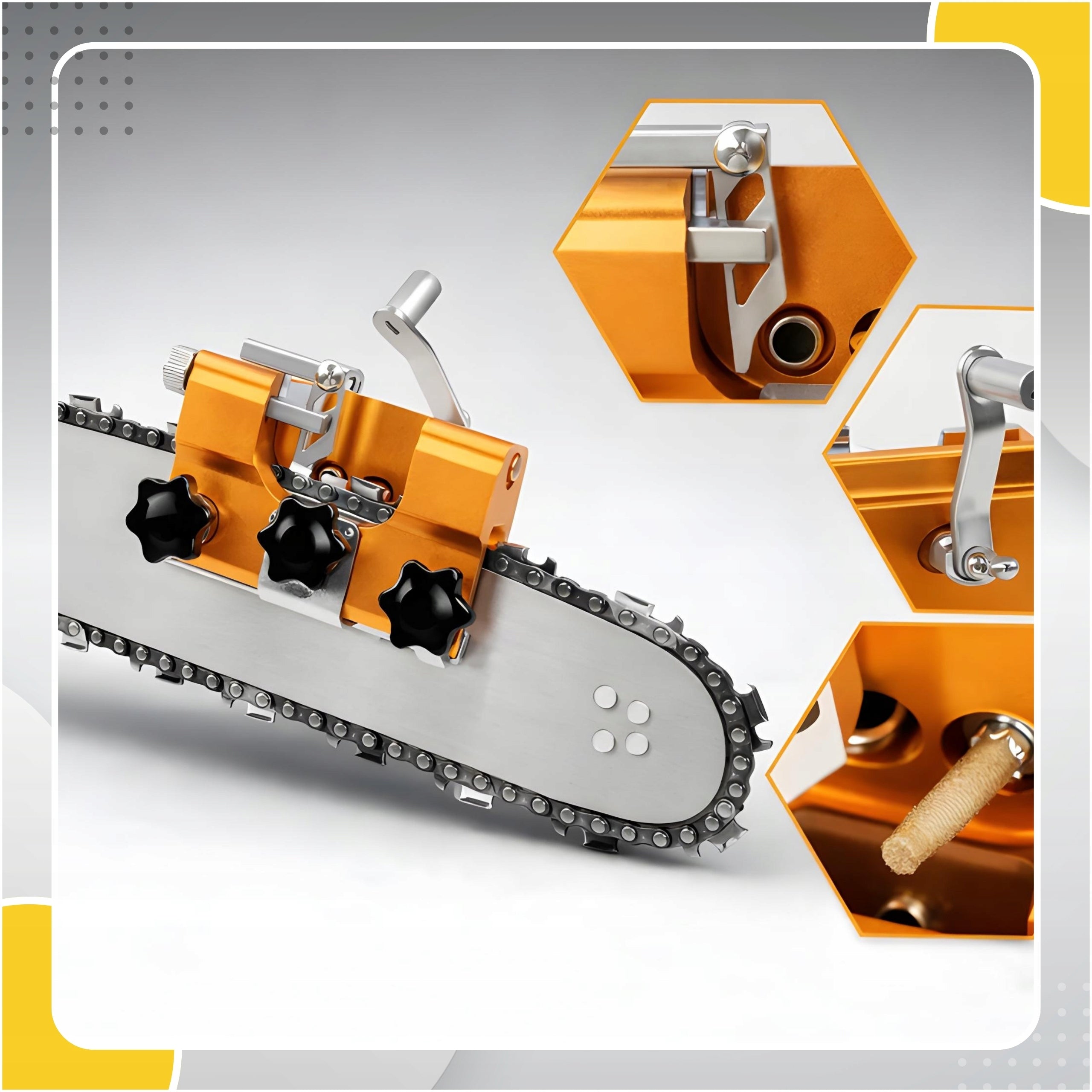CHAIN SHARPENER HAND SAW COMBUSTION CHAIN SHARPENER SET Disc internal diameter 1 mm