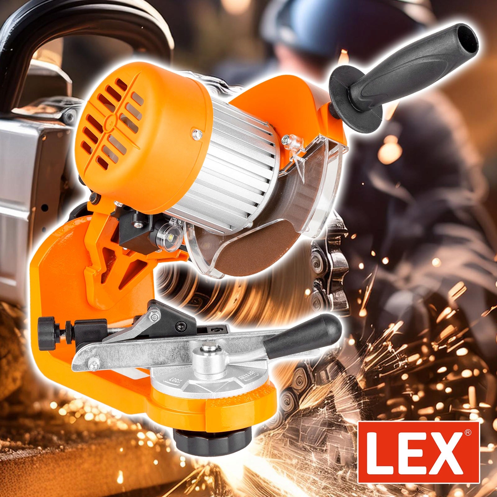 CHAIN SHARPENER SAW CHAINSAW ELECTRIC INDUCTIVE LARGE 2 DISCS Manufacturer code LXCG800