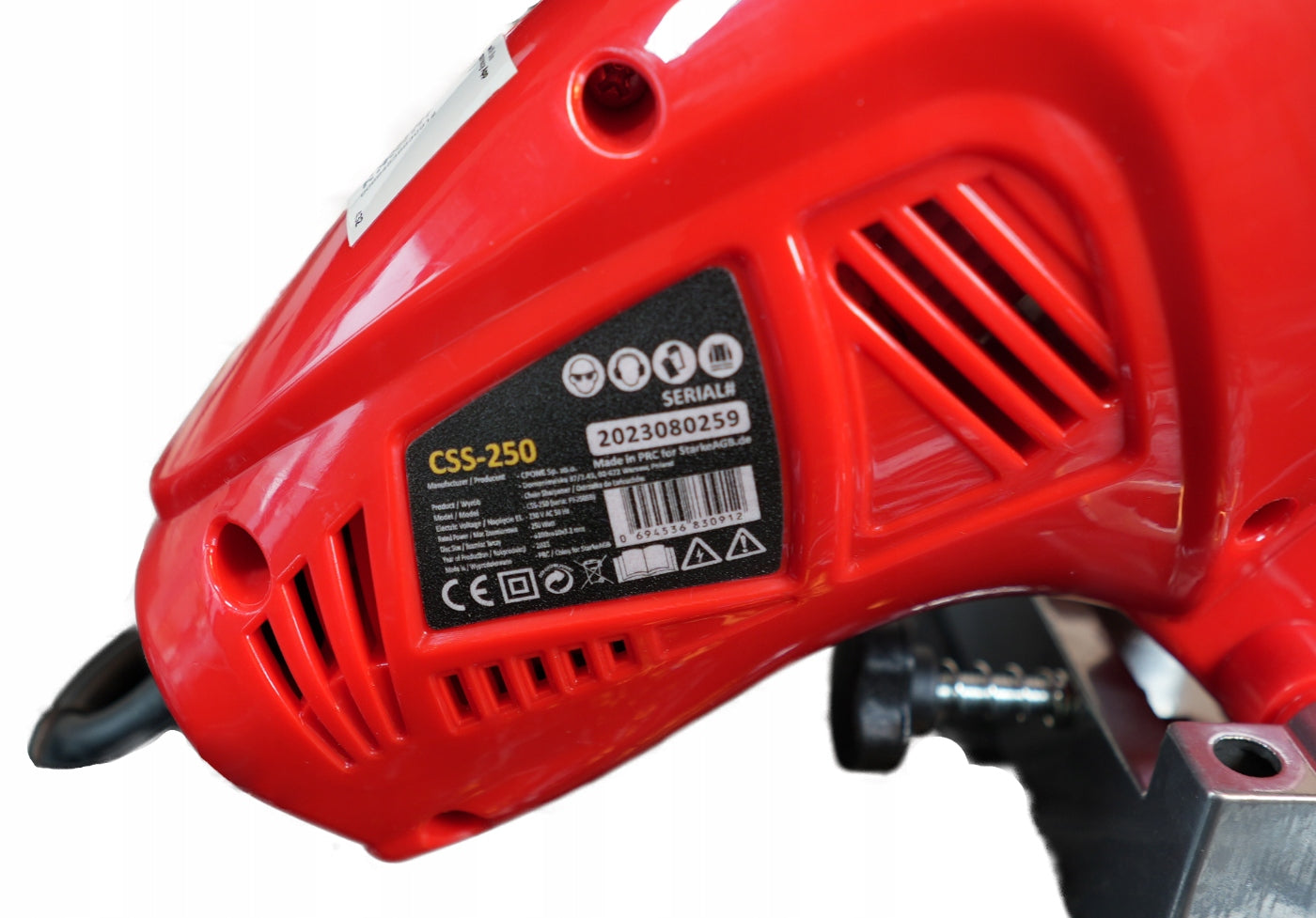 CHAIN SHARPENER StarkeAGB CSS-250, 8400 revolutions/min + 3 DISCS Manufacturer code CSS-250