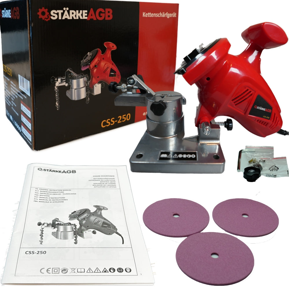 CHAIN SHARPENER StarkeAGB CSS-250, 8400 revolutions/min + 3 DISCS