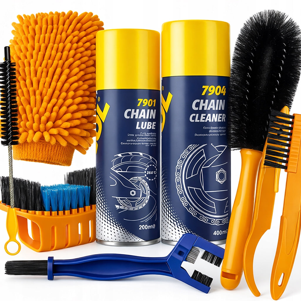 CHAIN TIRE BIKE LUBRICATION CLEANING KIT GREASE REMOVER