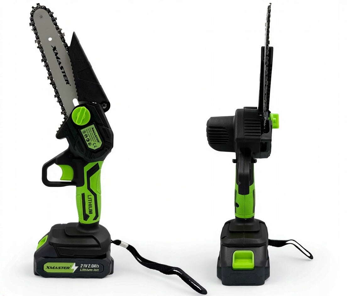 CHAINSAW 6 6 INCH CORDLESS SAW BRANCH SET 1000W 2XAKU Maximum power 1000 W