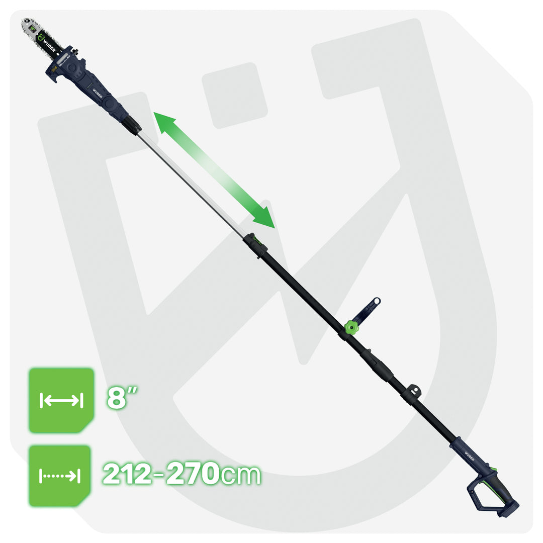 CHAINSAW CORDLESS BOOM SAW STRONG 2,7M Manufacturer code W04372 PIŁA ŁAŃCUCHOWA AKU NA WYSIĘGNIKU