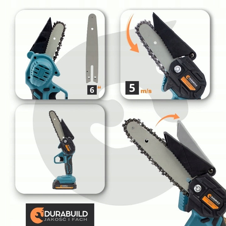 CHAINSAW CORDLESS ELECTRIC MINI BRANCH WOOD BRANCH Power supply rechargeable battery