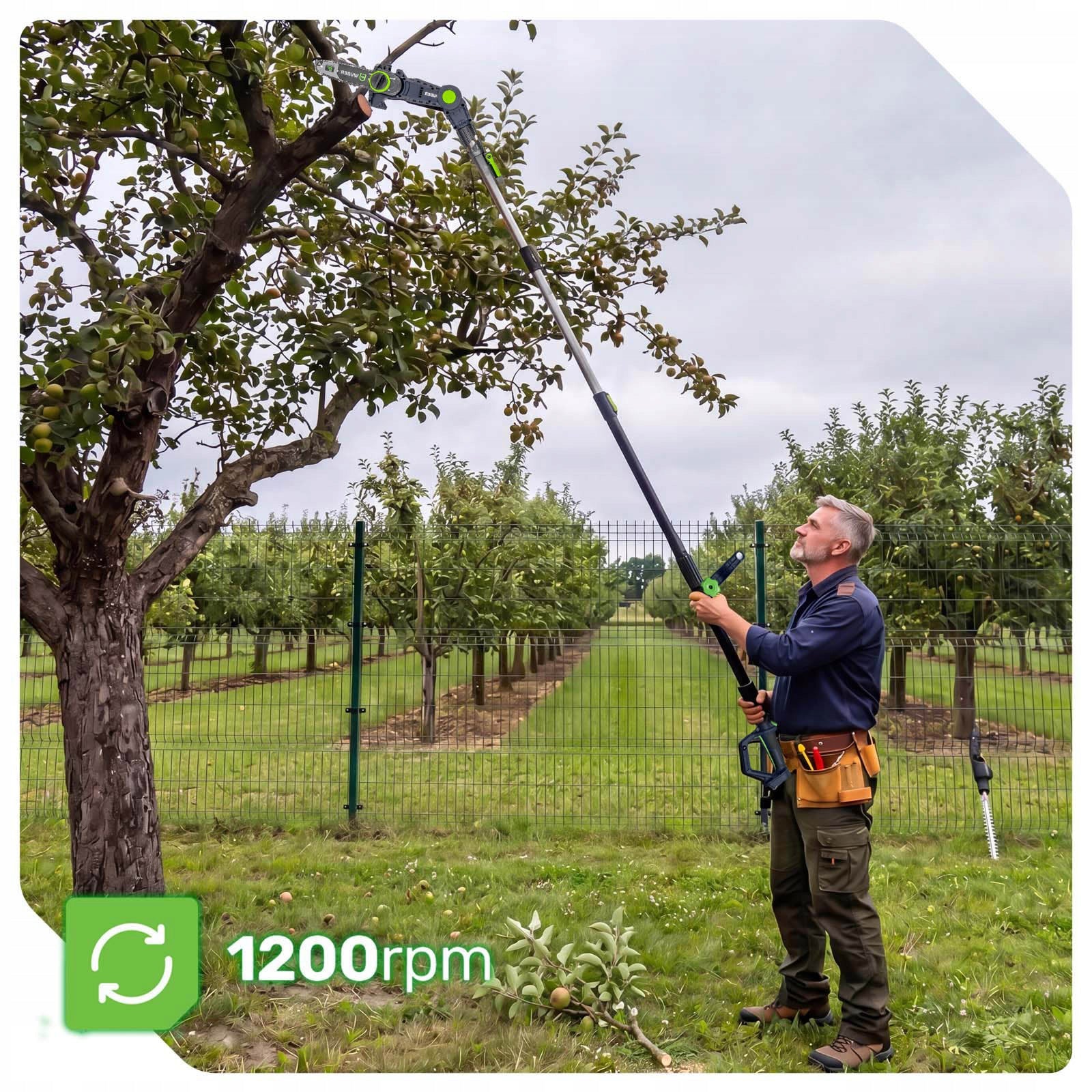 CHAINSAW CORDLESS HEDGE TRIMMER 2IN1 ON BOOM 3 M Packaging status original