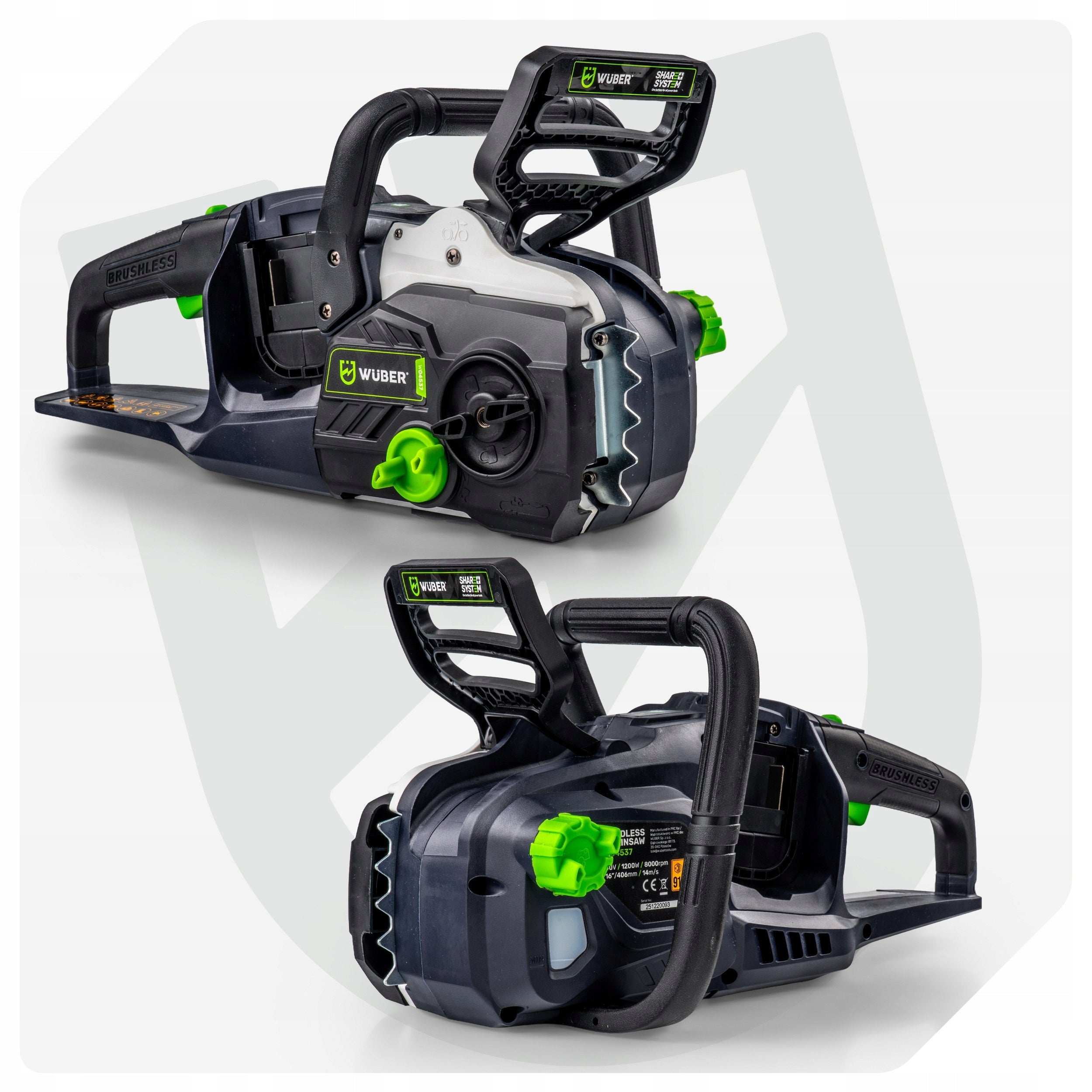 CHAINSAW CORDLESS SAW 16" STRONG 40V BRANCH 1200W + OIL Manufacturer code W04537 PIŁA ŁAŃCUCHOWA AKUMULATOROWA 1200 W