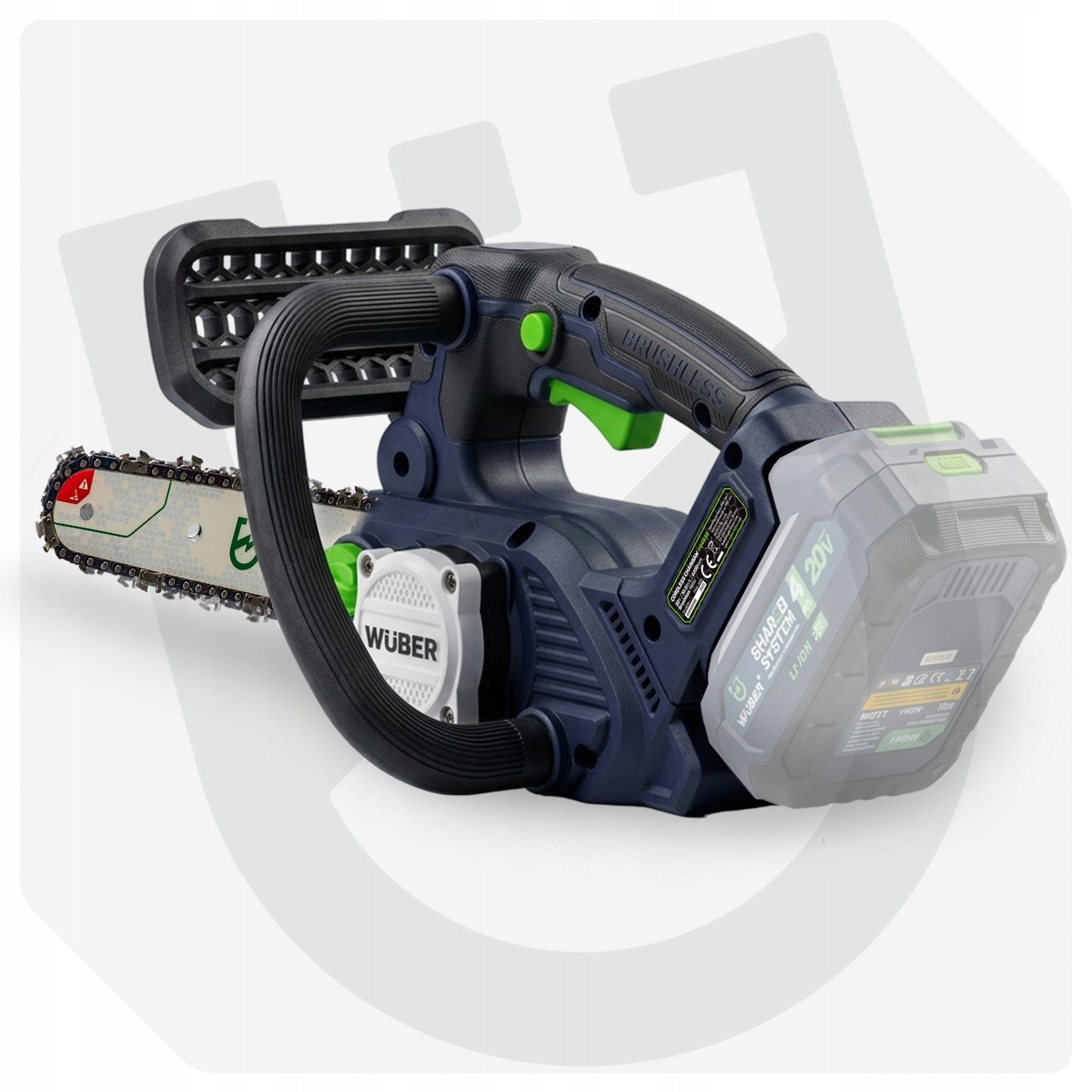 CHAINSAW CORDLESS SAW FOR GARDEN GUIDE 12" CHAIN OIL Manufacturer code W04538 AKUMULATOROWA PIŁA ŁAŃCUCHOWA PILARKA