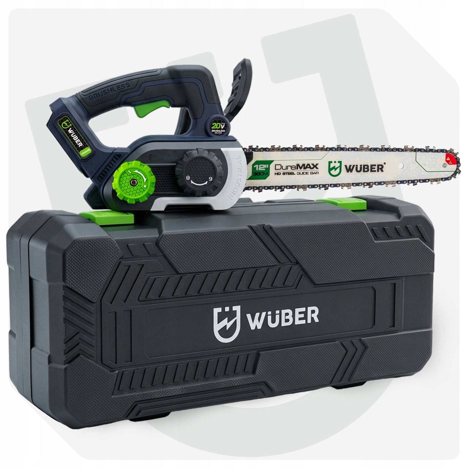 CHAINSAW CORDLESS SAW FOR GARDEN GUIDE 12" CHAIN OIL Packaging status original