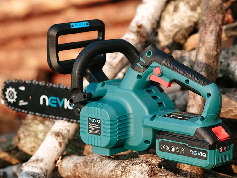 CHAINSAW CORDLESS SAW FOR WOOD BRANCH STRONG 12" NEVIQ Packaging status original