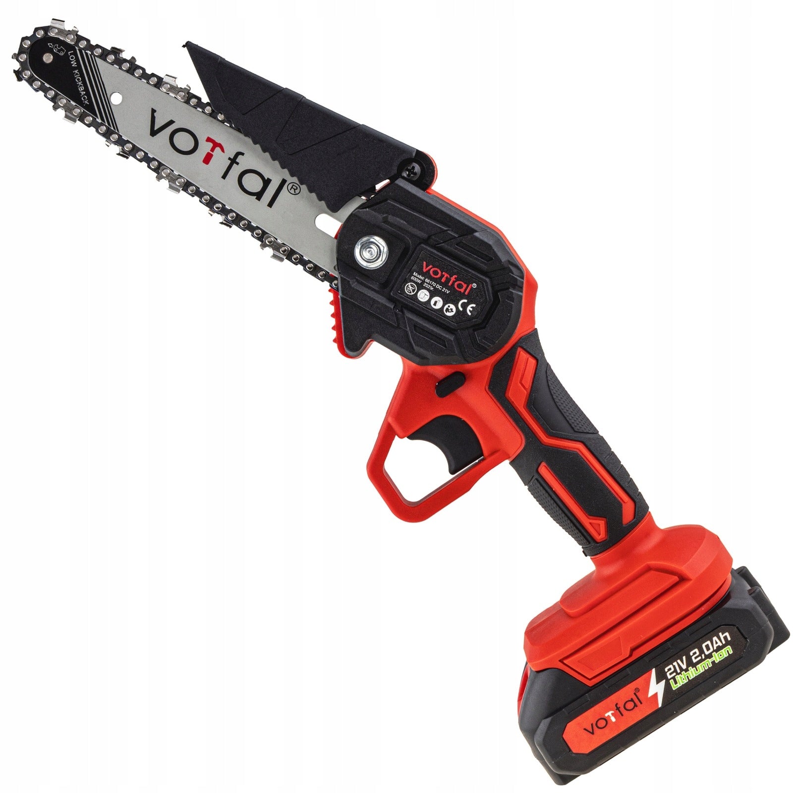 CHAINSAW CORDLESS SAW TWIG for Wood 6” 2xAKU 21V Guide length 15 cm