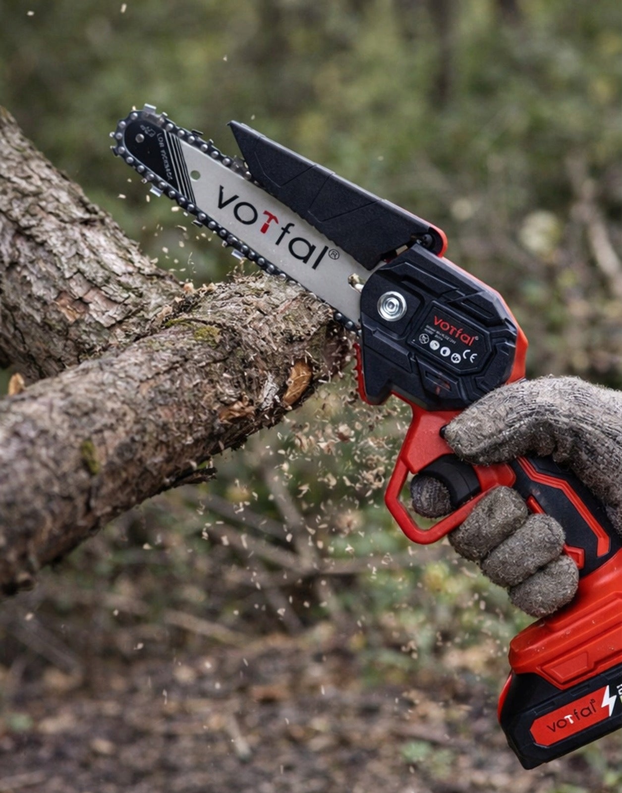 CHAINSAW CORDLESS SAW TWIG for Wood 6” 2xAKU 21V Manufacturer code V19039