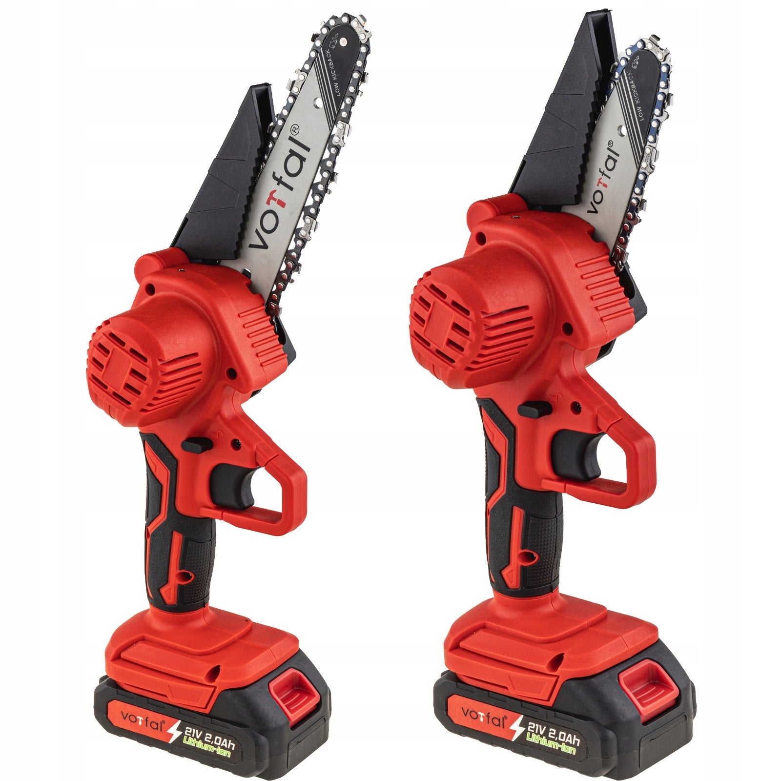 CHAINSAW CORDLESS SAW TWIG for Wood 6” 2xAKU 21V Power supply rechargeable battery