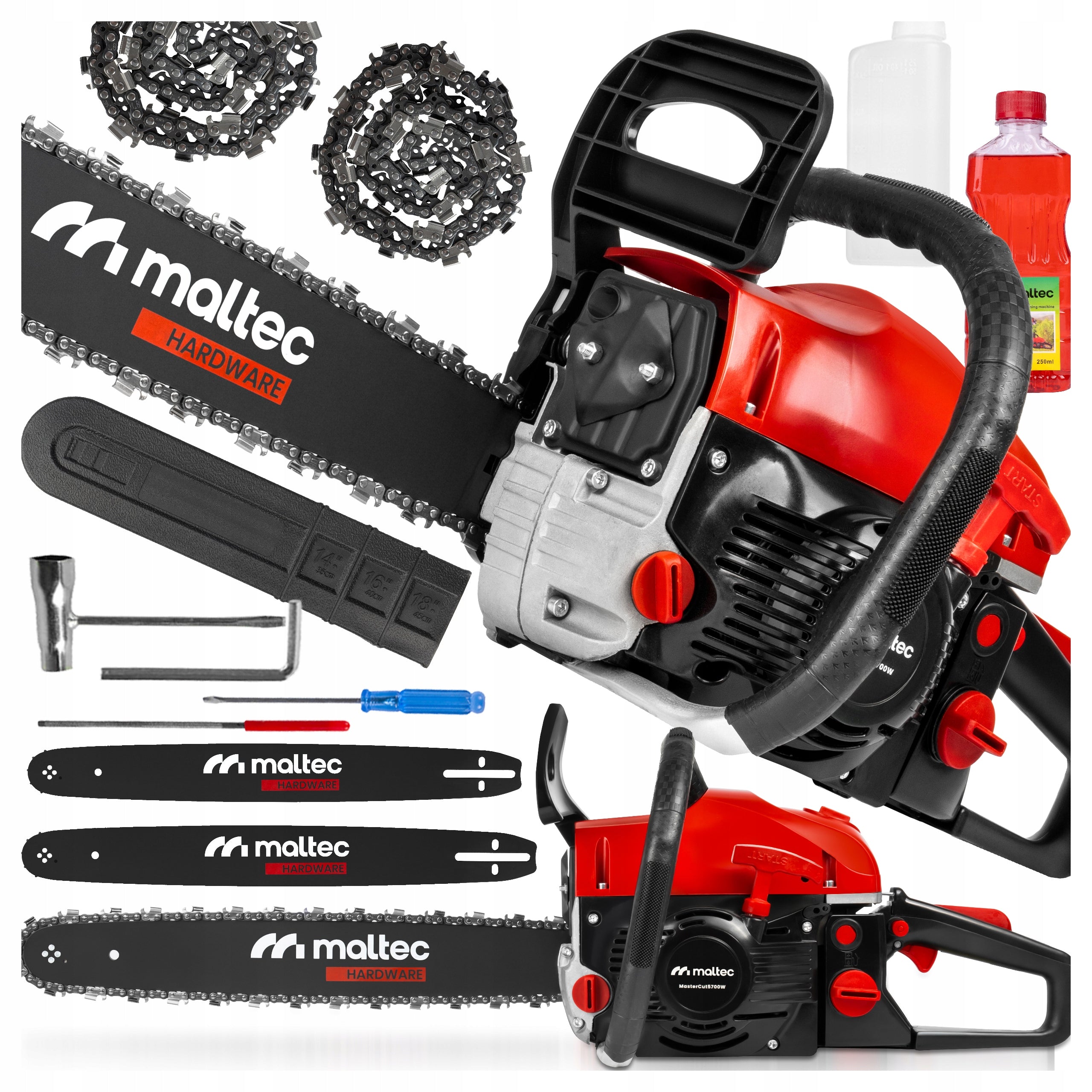 CHAINSAW DIESEL CHAINSAW GUIDES OIL 5,7KM LARGE SET STRONG