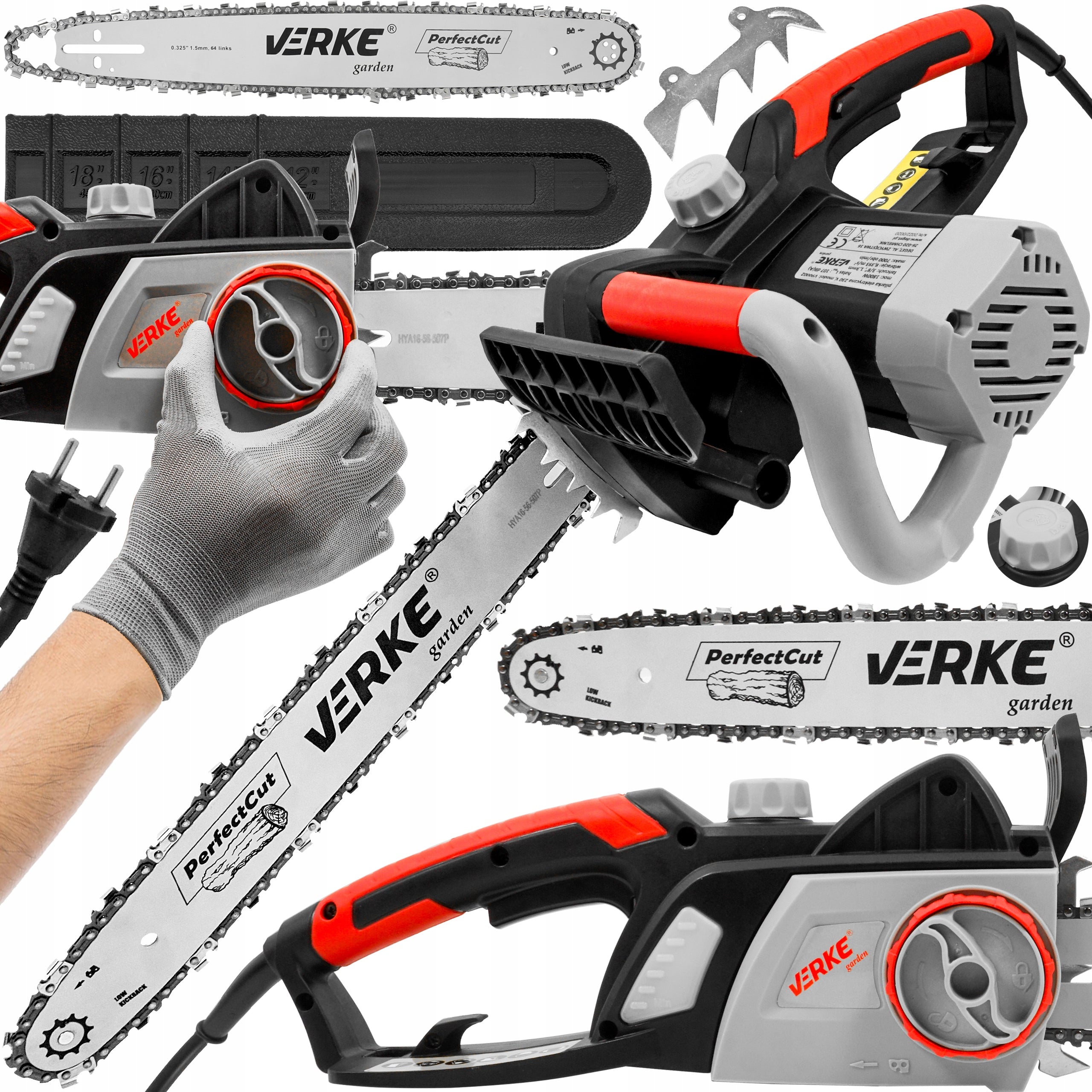 CHAINSAW ELECTRIC SAW CUTTING WOOD TREES 40CM STRONG 1800W