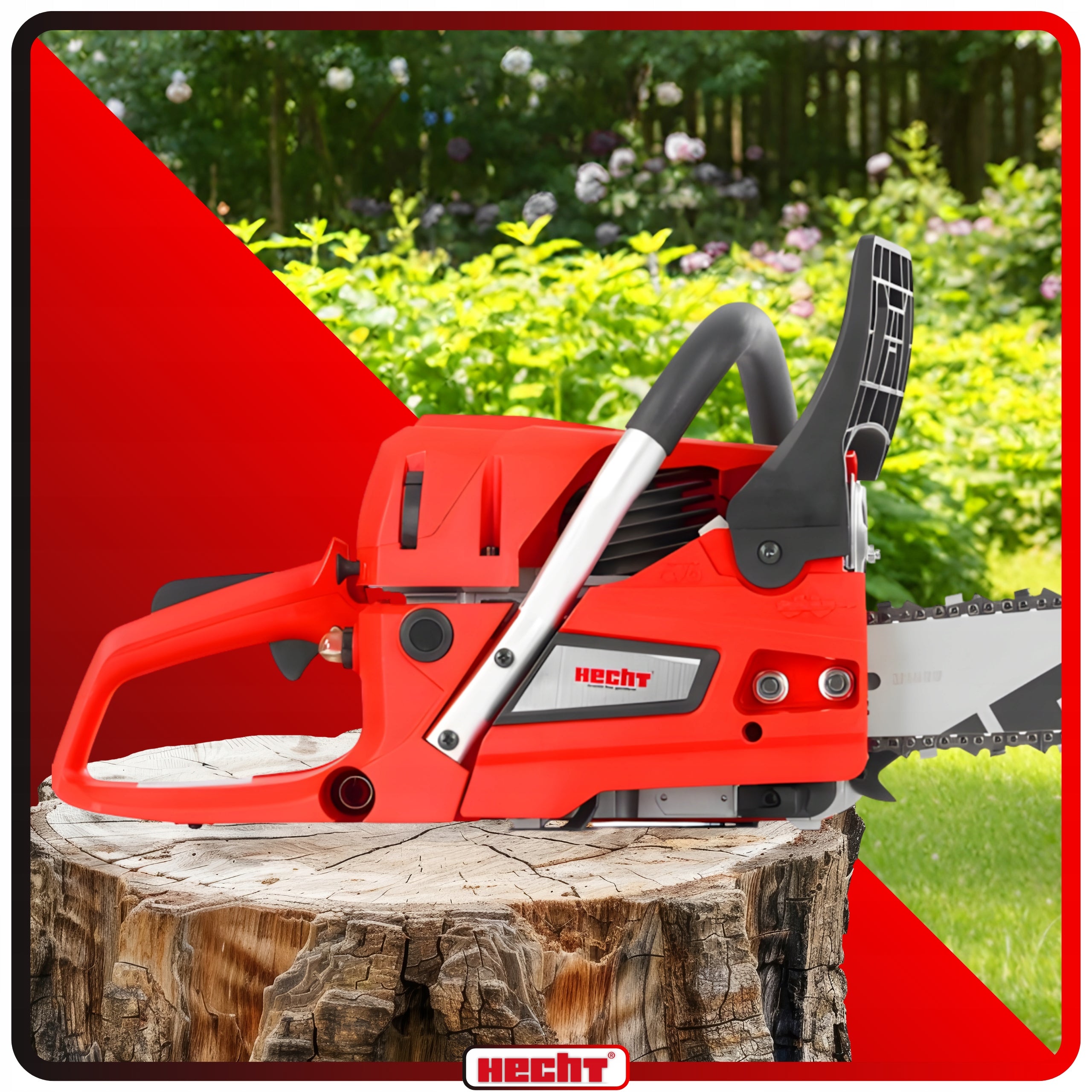 CHAINSAW HECHT 95221 POWER 2,6 HP OIL + CHAIN x2 Guide manufacturer Hecht