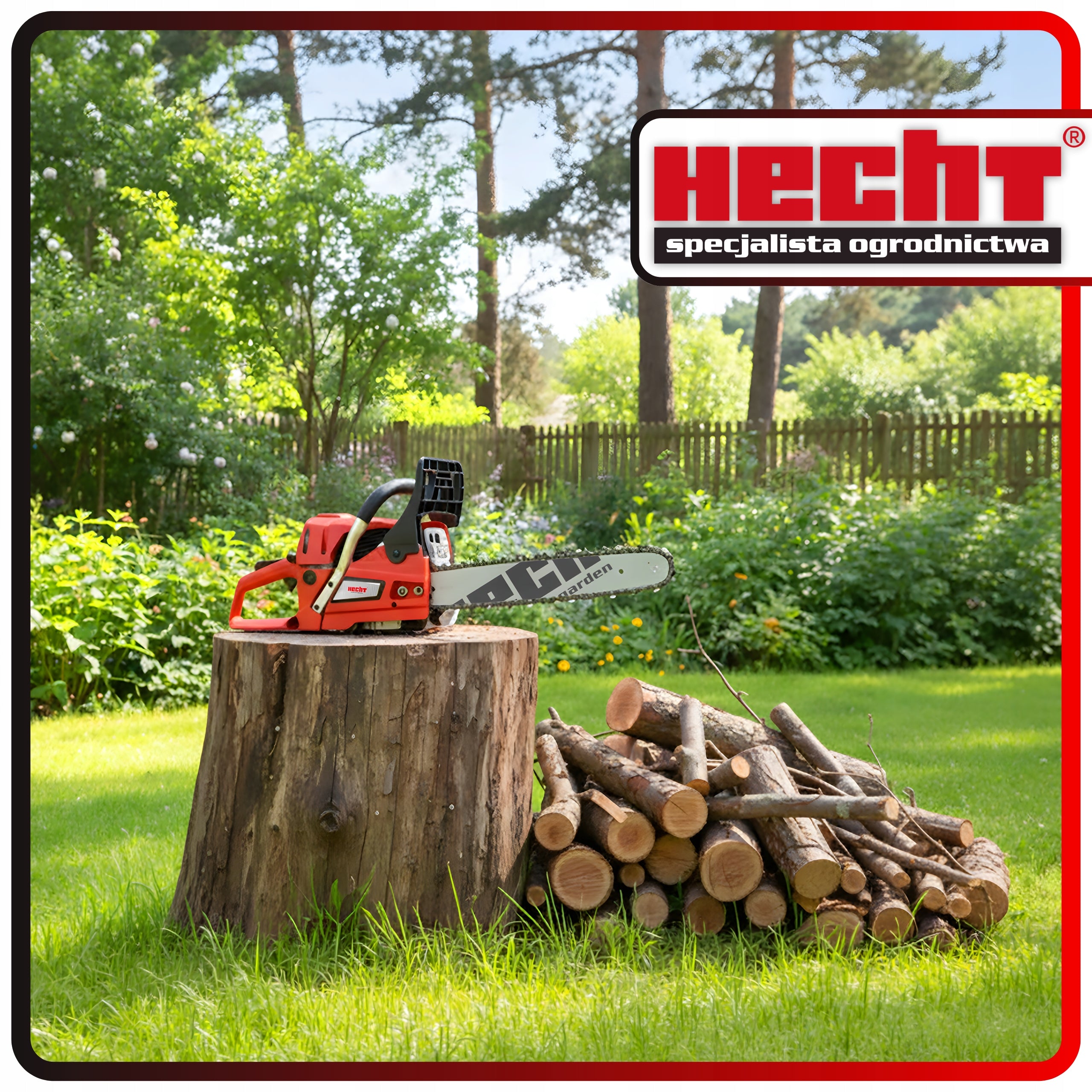 CHAINSAW HECHT 95221 POWER 2,6 HP OIL + CHAIN x2 Manufacturer code 95221