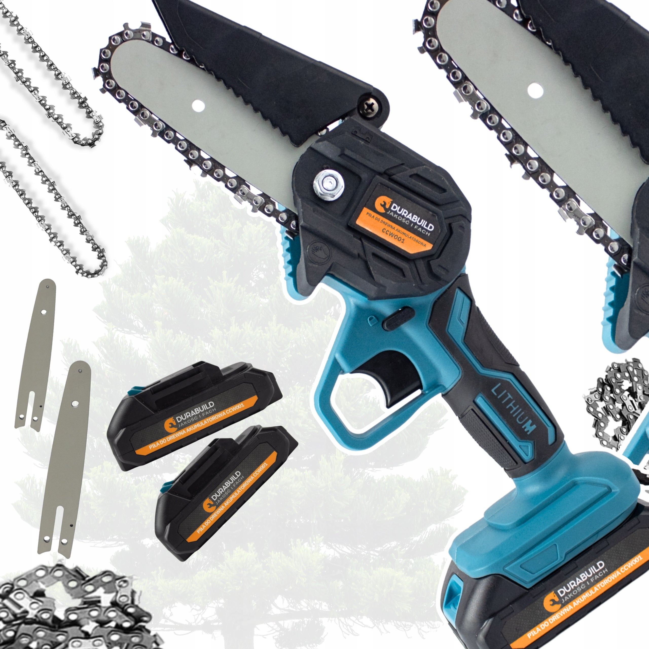 CHAINSAW MINI CORDLESS SAW FOR TREES 21V BRANCH 6" AND 4"