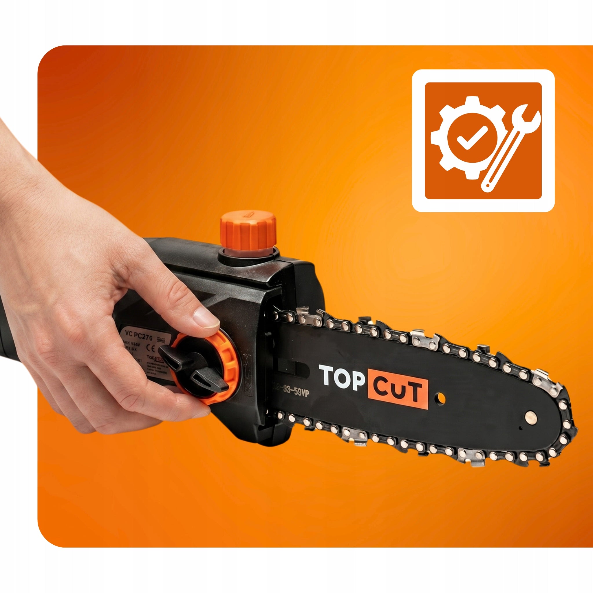 CHAINSAW ON BOOM ELECTRIC SAW TOP CUT 750W LENGTH 2,8M Guide manufacturer NAC