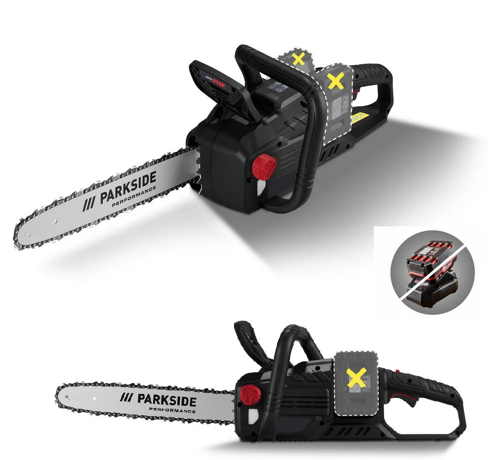 CHAINSAW PARKSIDE 40V X20V for 2 batteries