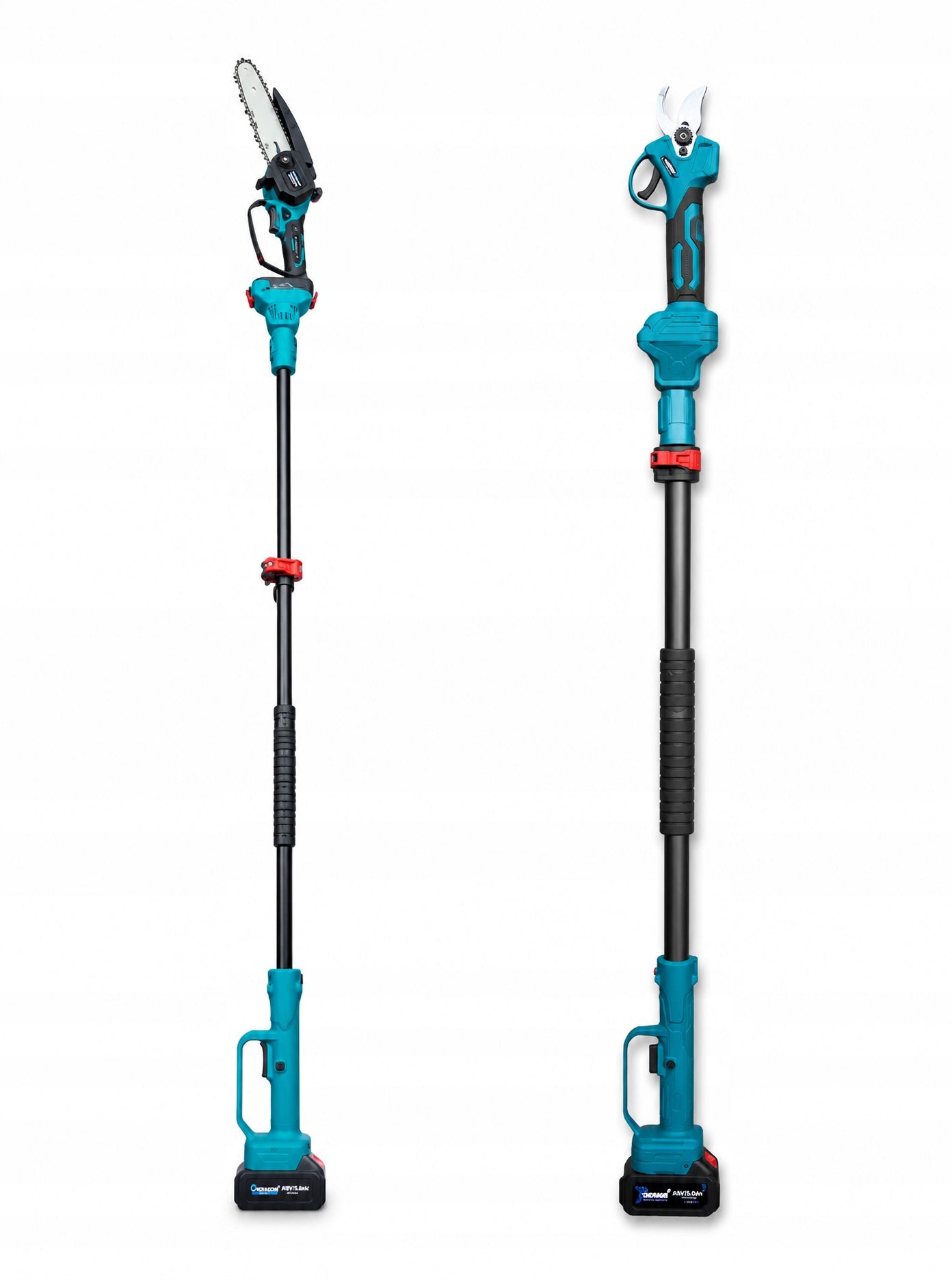 CHAINSAW TELESCOPIC BOOM PRUNING SHEAR BLOWER TRIMMER 2XAKU Power supply rechargeable battery