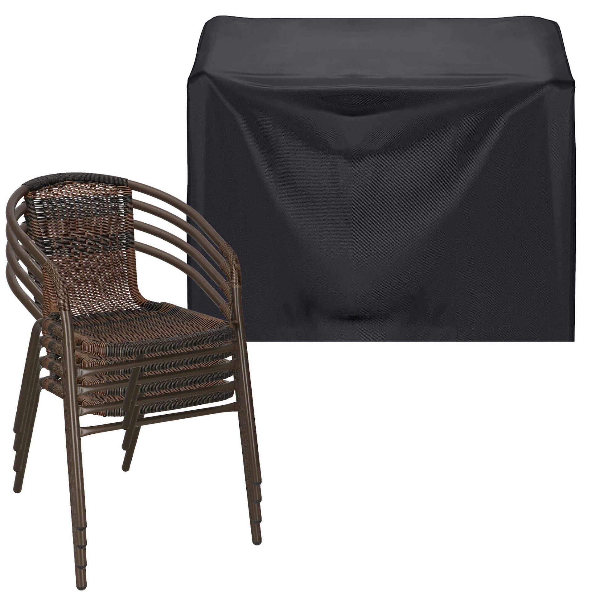 CHAIR COVER GARDEN CHAIR WATERPROOF GARDEN TARPAULIN COVER Length 75 cm
