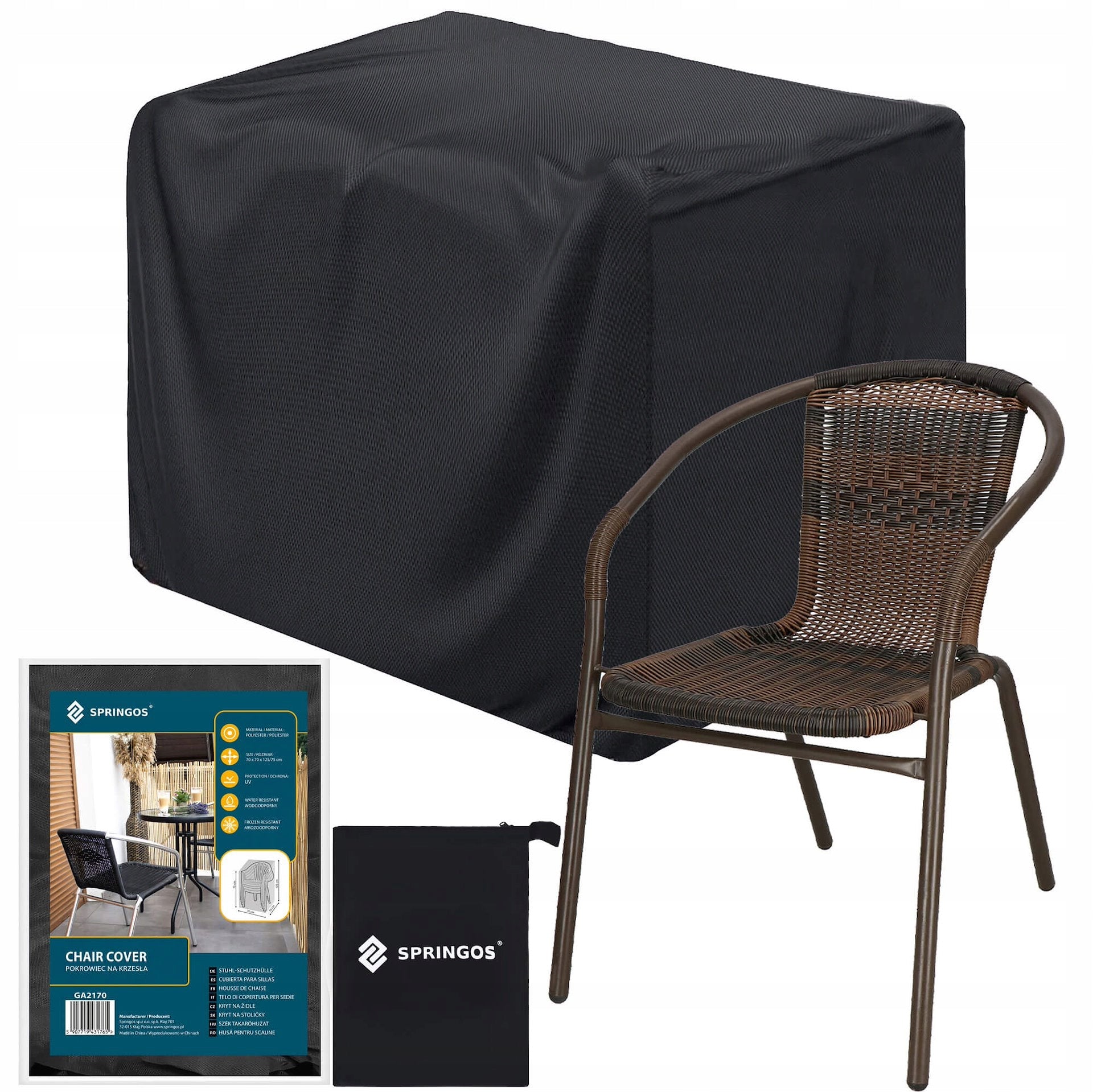 CHAIR COVER GARDEN CHAIR WATERPROOF GARDEN TARPAULIN COVER